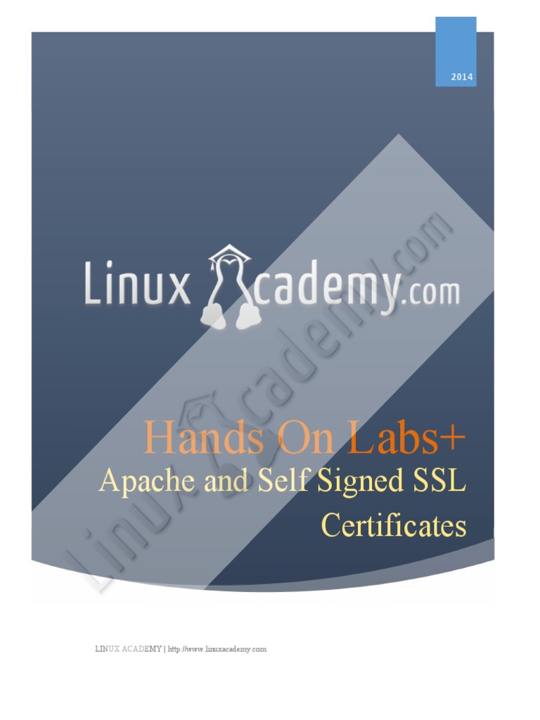 Apache Self-Signed SSL Certificate Guide | PDF | Public Key Certificate ...