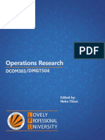 Dcom303 Dmgt504 Operation Research