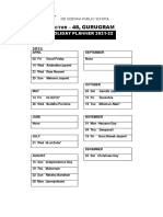 GD Goenka Public School 2021-22 Holiday Planner