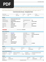 Credit Information Bureau - Bangladesh Bank: Warning