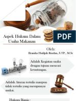 Aspek Hukum Dalam Usaha Makanan Ilzamha Rusdan