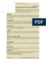 Lecture No. 7 Parties Interested in Financial Statements