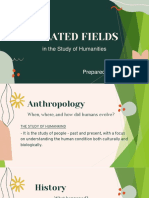 Related Fields: in The Study of Humanities