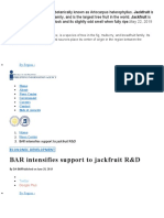 BAR Intensifies Support To Jackfruit R&D