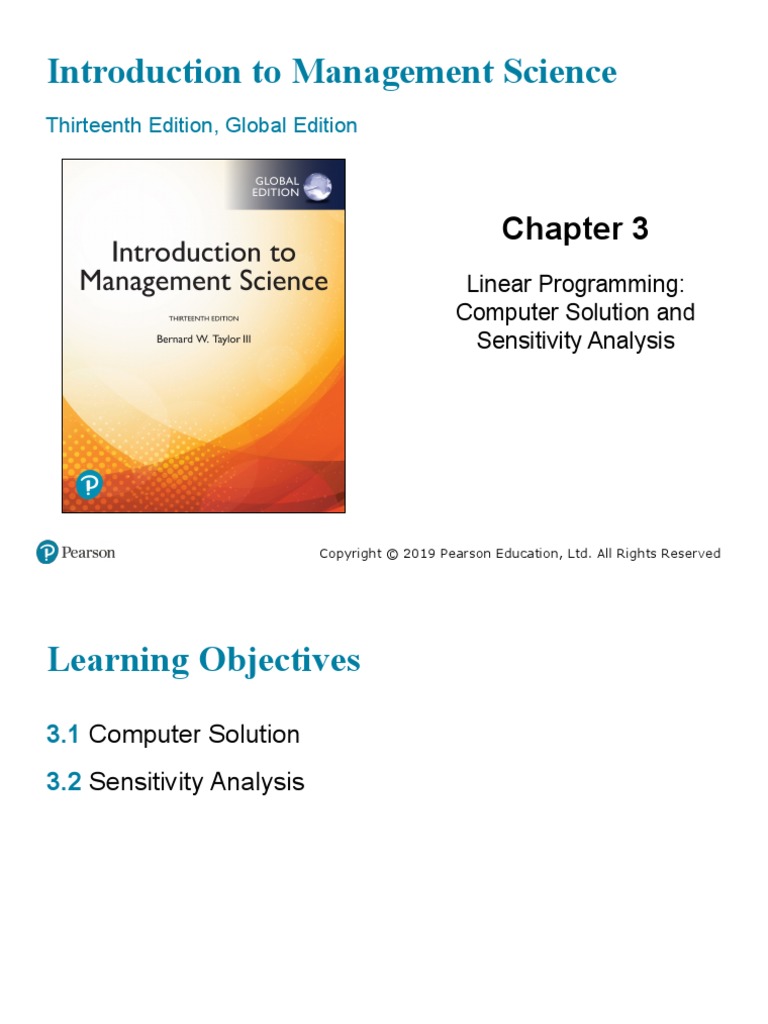 Introduction To Management Science: Thirteenth Edition, Global Edition ...
