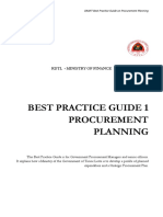 1 Procurement Best Practice Guideline Procurement Planning en