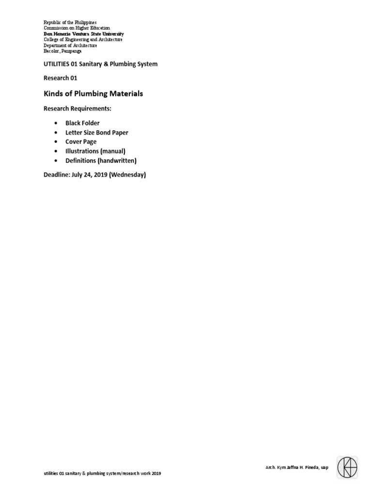 Utilities 01 - Research Work 01 - July182019 | PDF