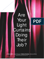 Are Your Light Curtains Doing Their Job?: by Dick Labelle, Sales Manager, & Barbara Donohue, Technical Writer
