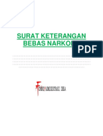 Surat Keterangan Bebas Narkoba