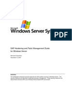 SAP Hardening and Patch Management Guide For Windows Server