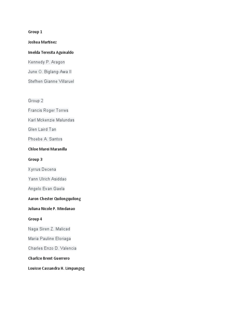 Group Member Listings by Teams | PDF | Self-Improvement | Wellness