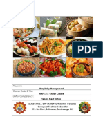 Hmpe 312 Asian Cuisine Lesson 1