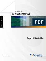 Servicecenter 6.1: Report Writer Guide