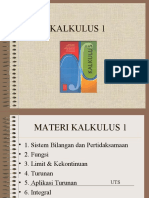 Pendahuluan Kalkulus 1 Uts