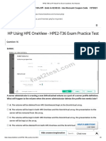 HPE2-T36 by HP Actual Free Exam Questions and Answers5