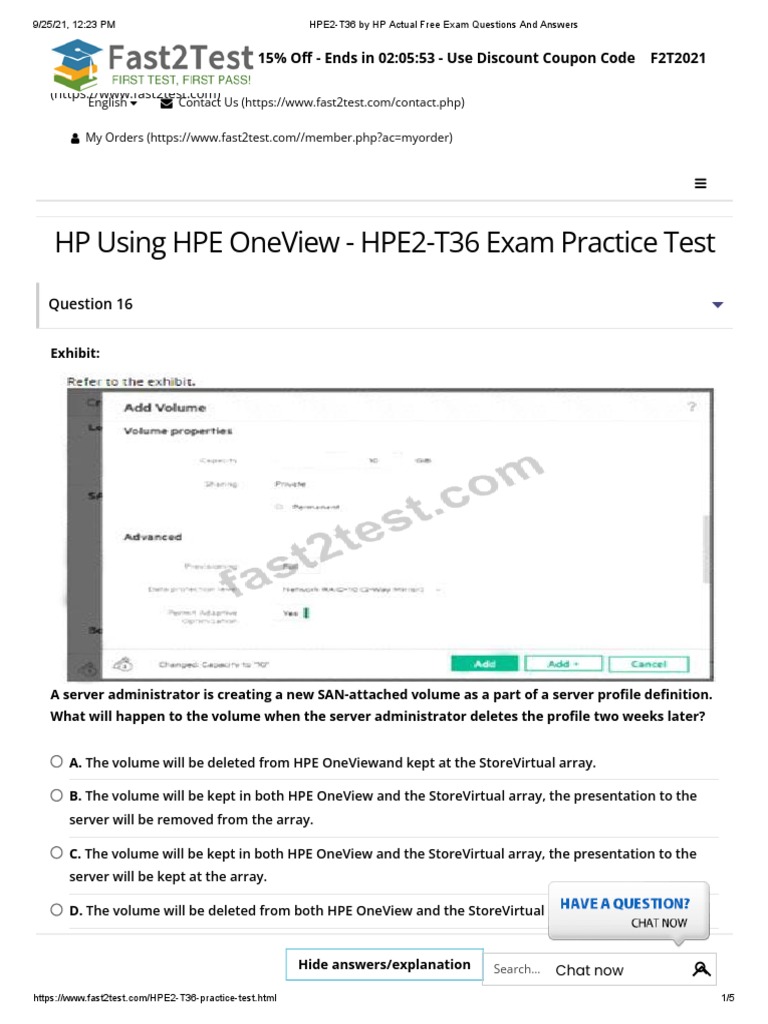 HPE0-J68 Online Prüfungen