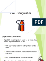 OSHA Fire Extinguisher Training Requirements
