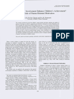 Why Does Parents' Involvement Enhance Children's Achievement? The Role of Parent-Oriented Motivation