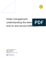 White Paper - Order Management - Understanding The Elements of End-To-End Service Fulfillment