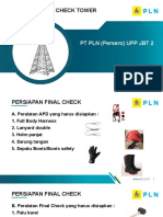 Final Check Tower: PT PLN (Persero) UPP JBT 2