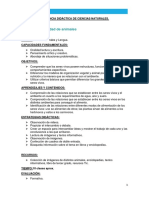 Secuencia Didactica Tercero-La Diversidad de Animales