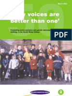 Fifty Voices Are Better Than One: Combating Social Exclusion and Gender Stereotyping in Gellideg, in The South Wales Velleys