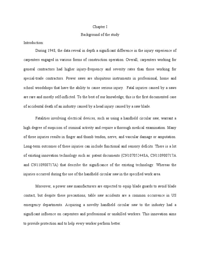A Handheld Circular Saw Injuries Occurs PDF Force Newton's Laws