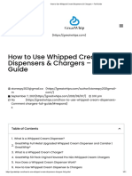 How To Use Whipped Cream Dispensers & Chargers - Full Guide