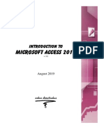 Introduction To MS Access 2019 v3.2
