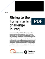 Rising To The Humanitarian Challenge in Iraq