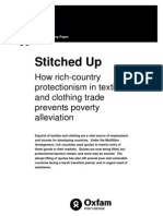 Stitched Up: How Rich Country Protectionism in Textiles and Clothing Trade Prevents Poverty Alleviation