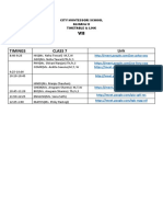 City Montessori School Aliganj Ii Timetable & Link