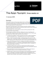 The Asian Tsunami: Three Weeks On