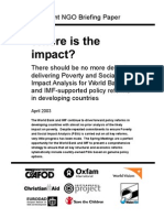 Joint NGO Briefing Paper: April 2003