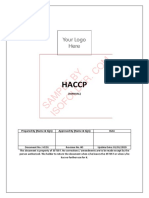 HACCP Food Safety Manual