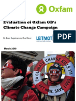 Evaluation of Oxfam GB's Climate Change Campaign