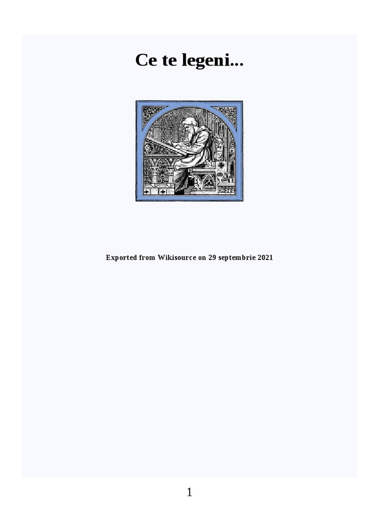 Ce Te Legeni... | PDF
