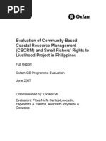 Download Evaluation of Community-Based Coastal Resource Management CBCRM and Small Fishers Rights to Livelihood Project in Philippines by Oxfam SN52830035 doc pdf