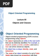 Object Oriented Programming: Objects and Classes