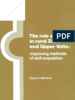 The Role of Women in Rural Zaire and Upper Volta: Improving Methods of Skill Acquisition
