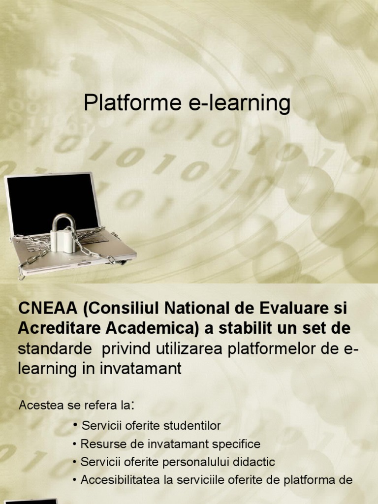 Prezentare Platforme E-Learning | PDF