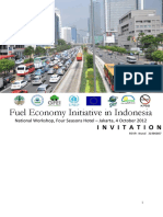 Fuel Economy Initiative in Indonesia: I N V I T A T I O N