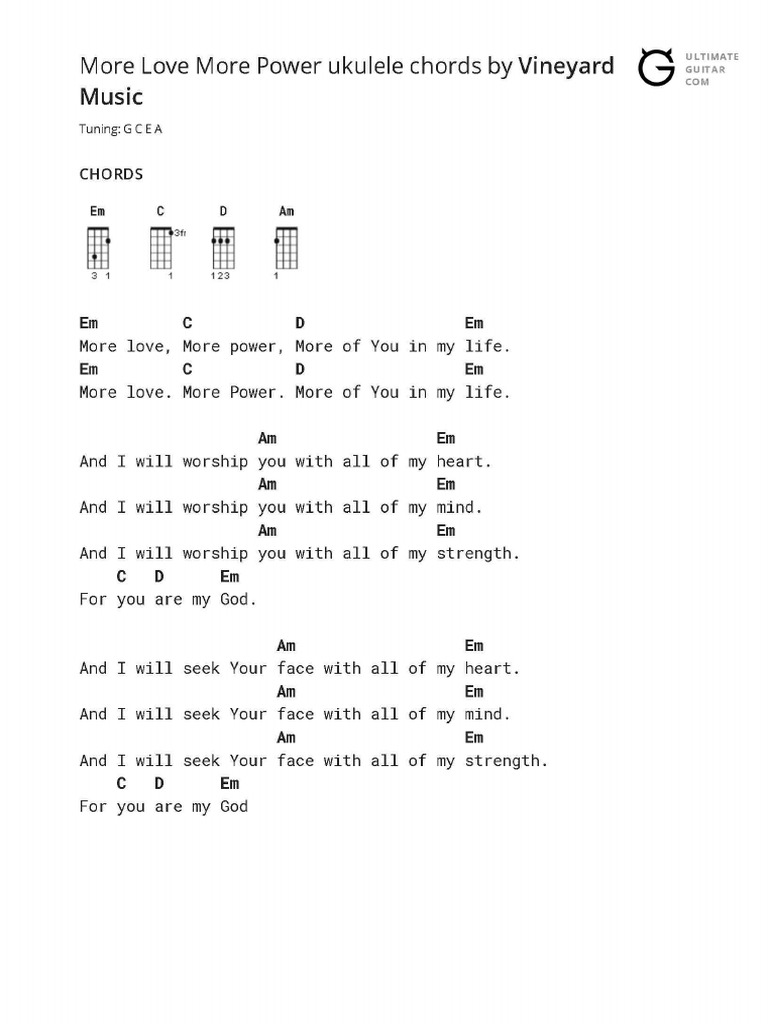 More Love More Power Chords PDF