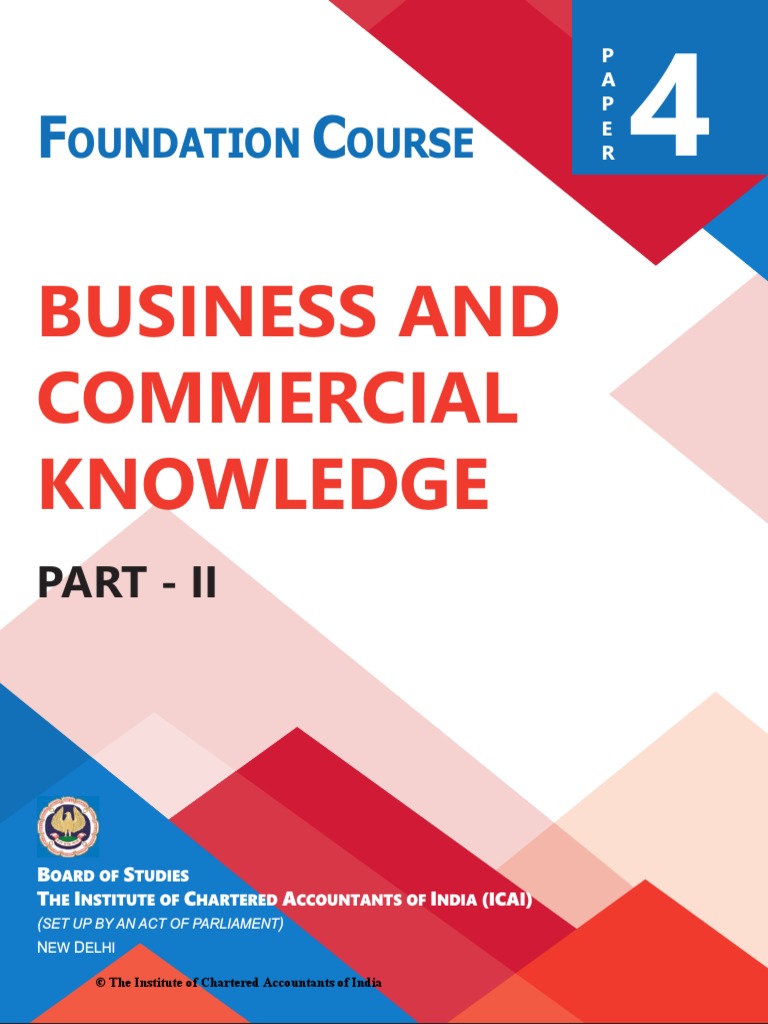 Business and Commercial Knowledge: Oundation Ourse | PDF | Economies ...