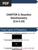 CHAPTER 3: Reaction Stoichiometry (3.6-3.10)