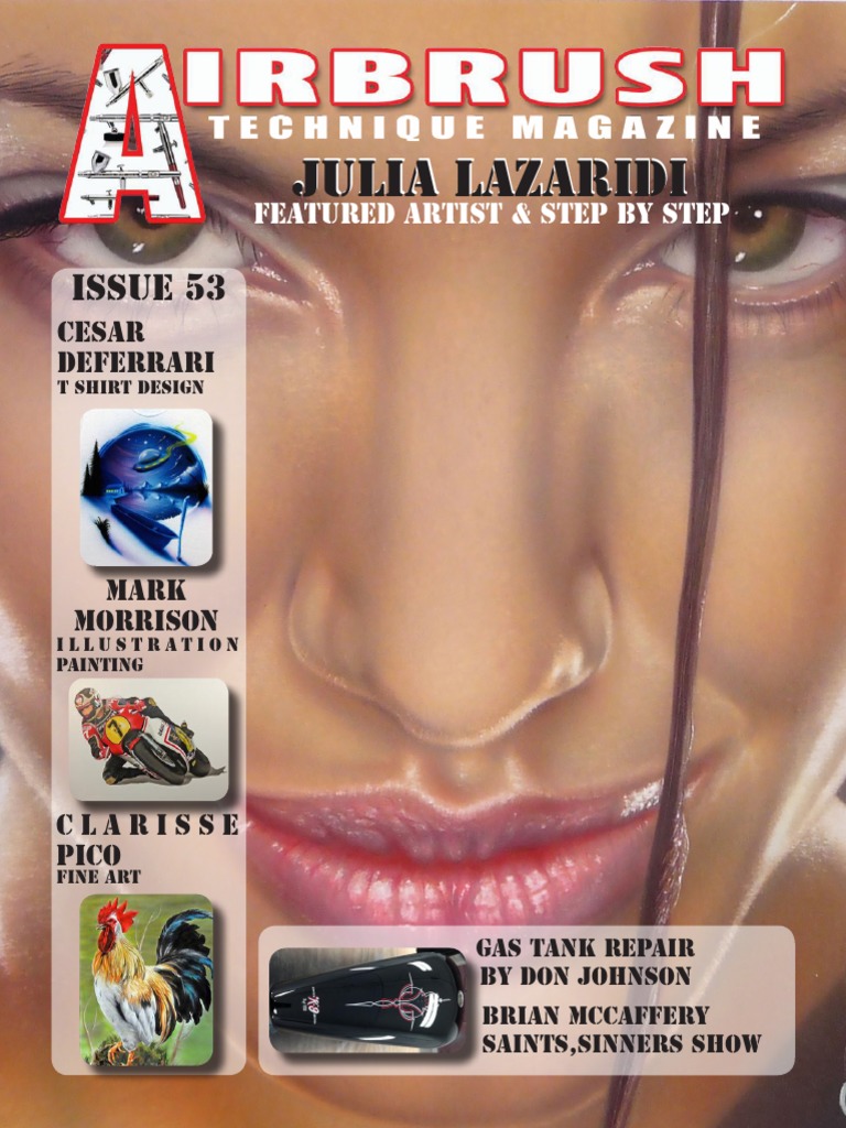 AIRBRUSH TECHNIQUE MAGAZINE Issue53 PDF Paintings Shadow
