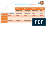 Horário 3ºano (2º Semestre)