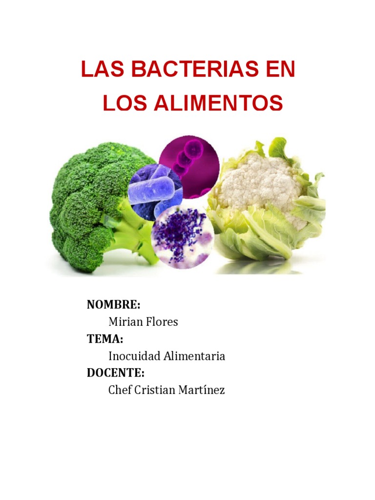 LAS BACTERIAS de Los Alimentos | PDF | Las bacterias | Alimentos