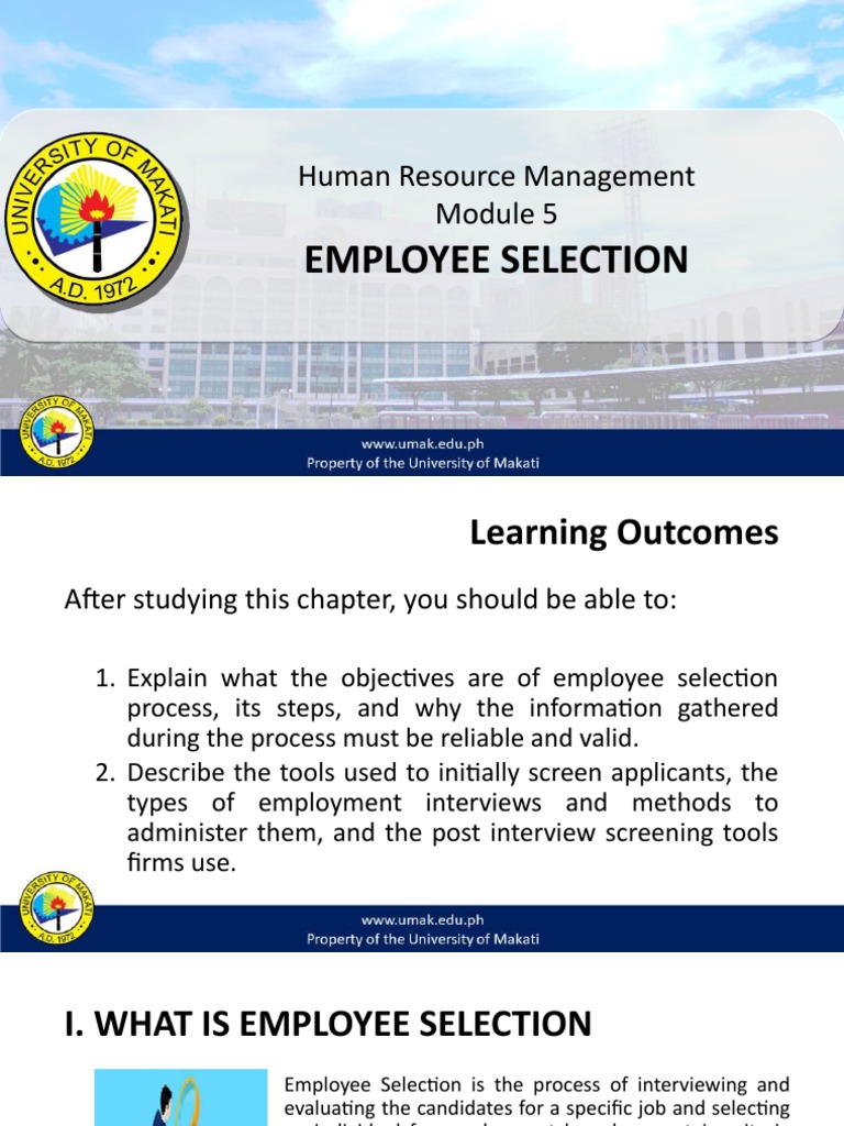 HR Selection: A Comprehensive Guide | PDF | Test (Assessment) | Employment