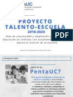 (Primera) Presentación Proyecto Talento-Escuela